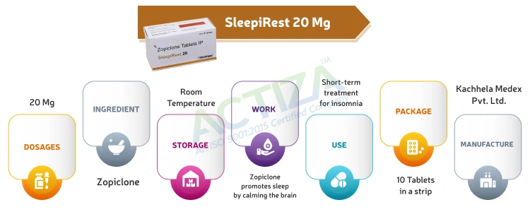 SleepiRest 20 Mg (Zopiclone)