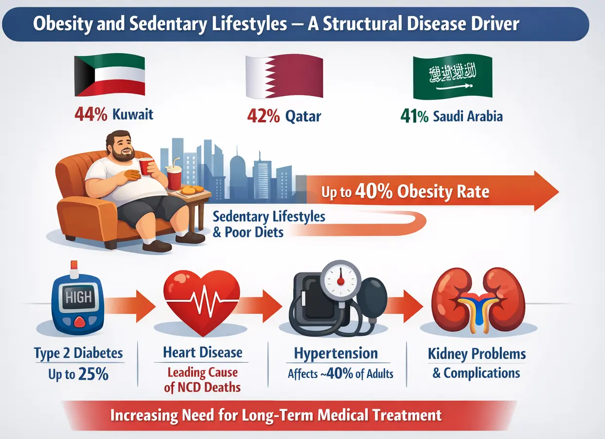 obesity and sedentary lifestyles - a structural disease driver