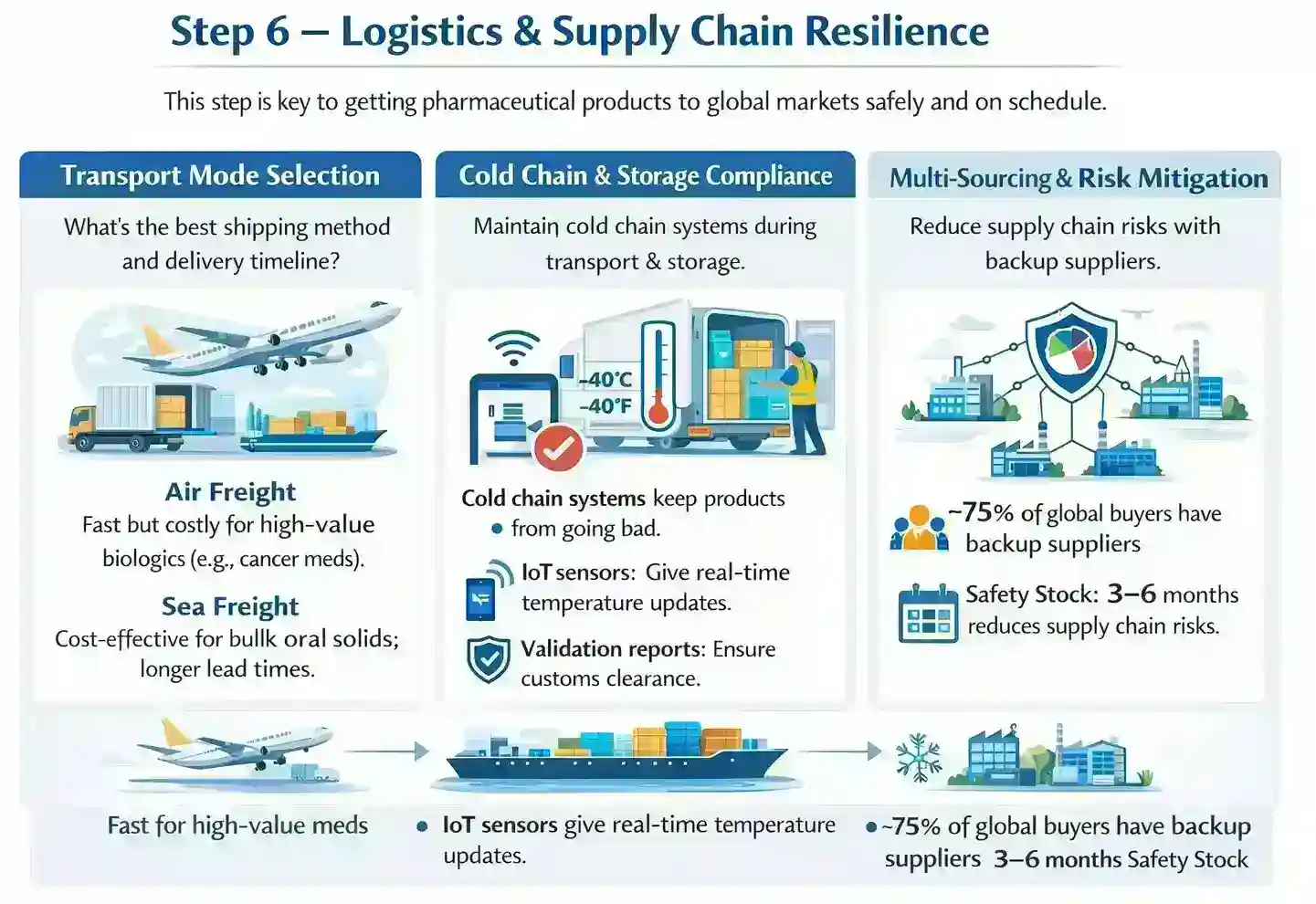 step 6 logistics supply chain resilience